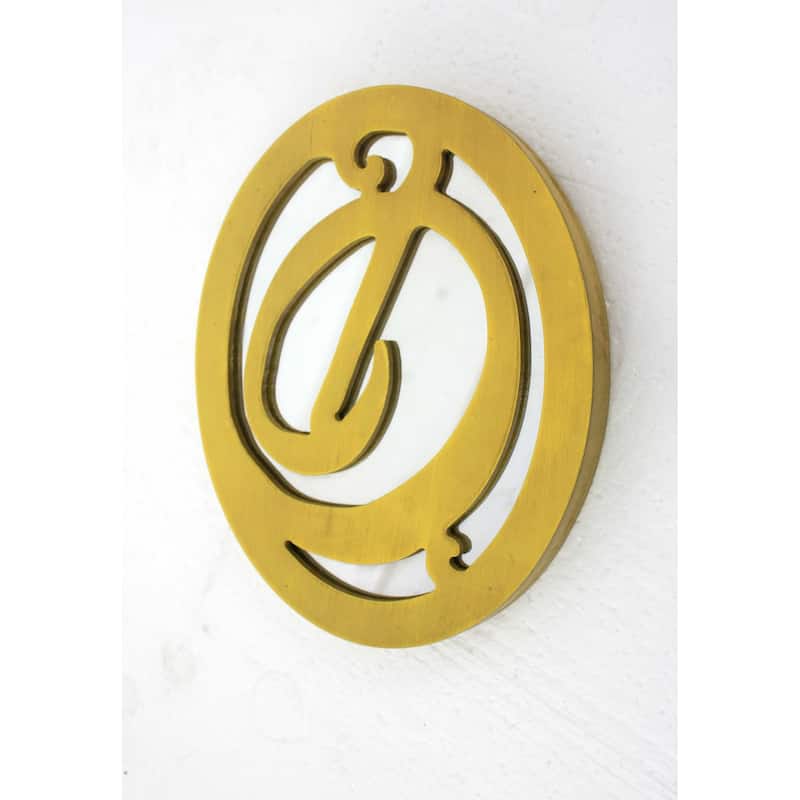 1" X 7.75" X 9.5" Yellow, Cottage Style, Wall Decor Letter D Bed